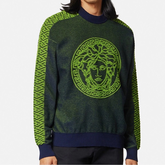 LA GRECA MEDUSA TERRY SWEATER sz 52 - Picture 2 of 8